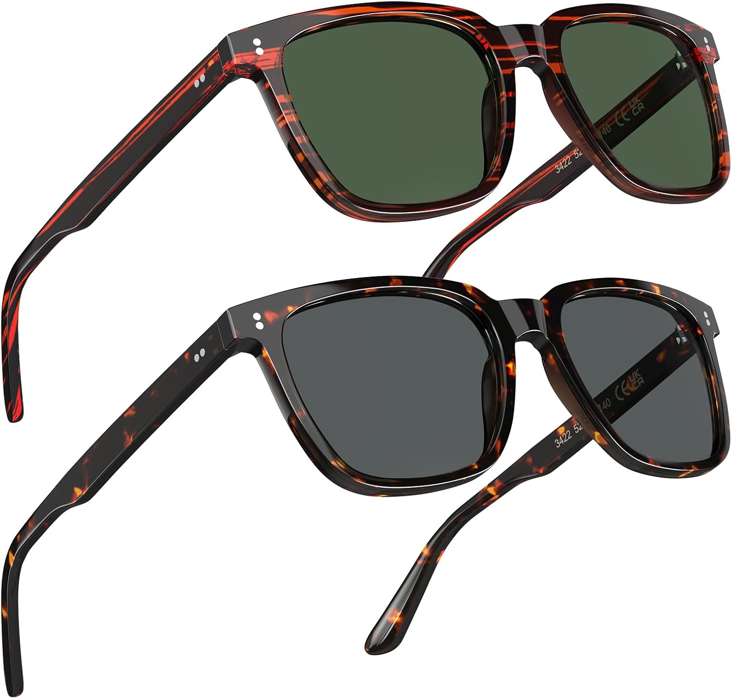 STGATN Polarized Sunglasses for Men and Women, UV400 Protection Trendy Retro Sun Glasses for Driving Outdoor Hiking Fishing