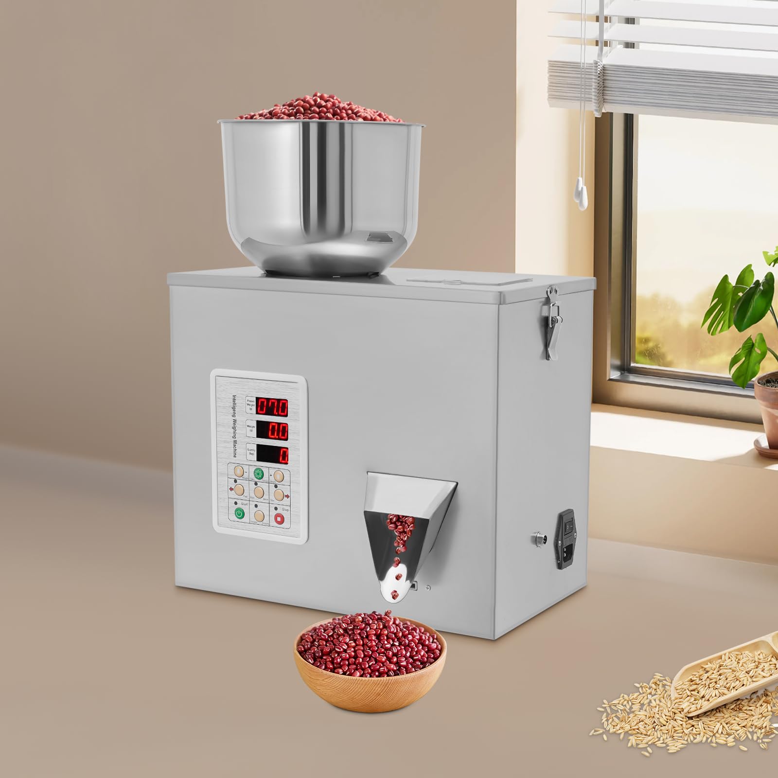 Macchina Di Imballaggio Completamente Automatico, 2-5s/Bag, Regolazione Tre Velocità, Macchina Di Riempimento Polvere Particolari, Per Stoccaggio Alimenti, Distribuzione Tè, Cereali