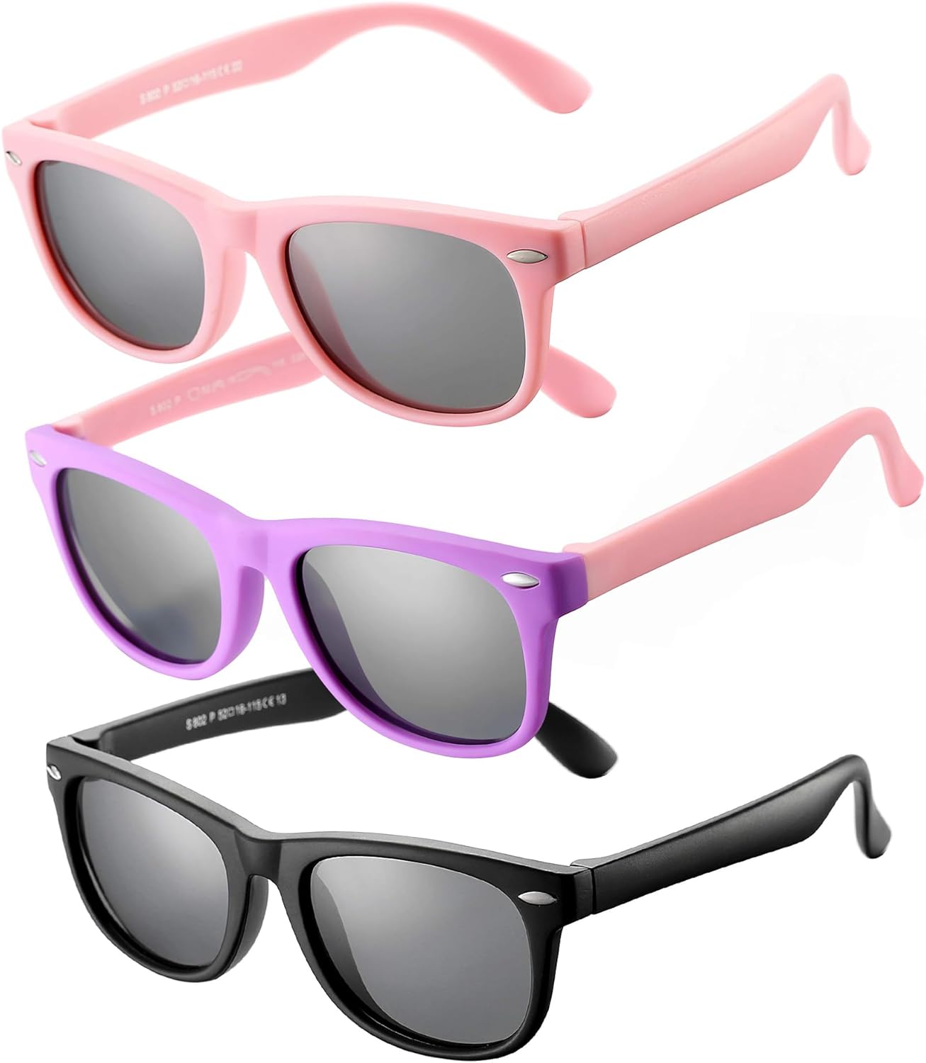 B3 3pack ( Pink/Grey+purple Pink/Grey + Matte Black/Grey )
