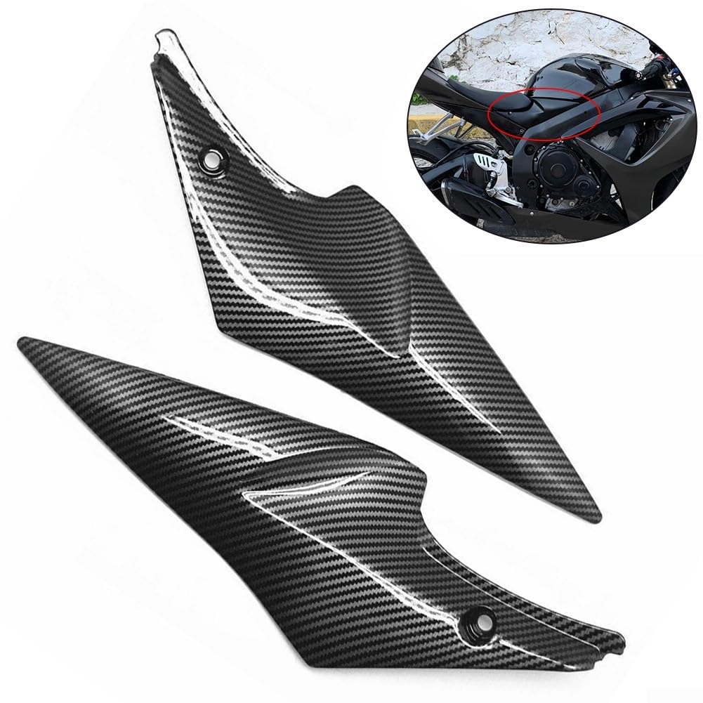 Copertura Laterale Serbatoio Sportiva per GSXR 600 2007 | ABS ad alta resistenza, finitura di carbonio, look per sportivo aggressivo, coppia completa, per facile installazione