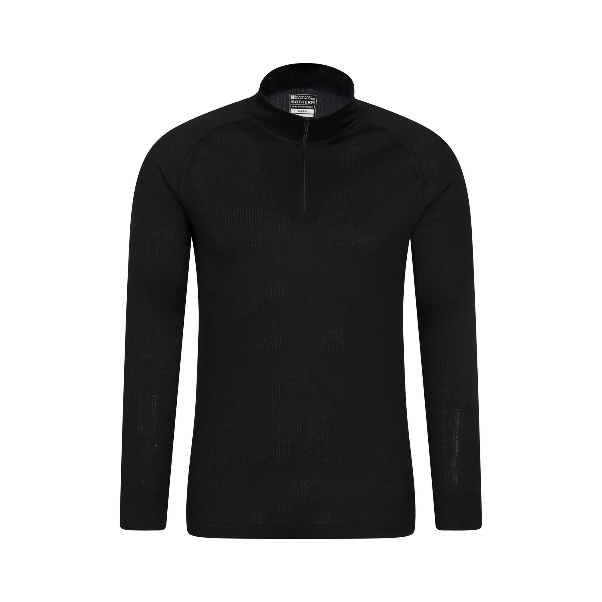 Mountain Warehouse Talus Mens Thermal Zip Neck Top Red (Zip Neck) L