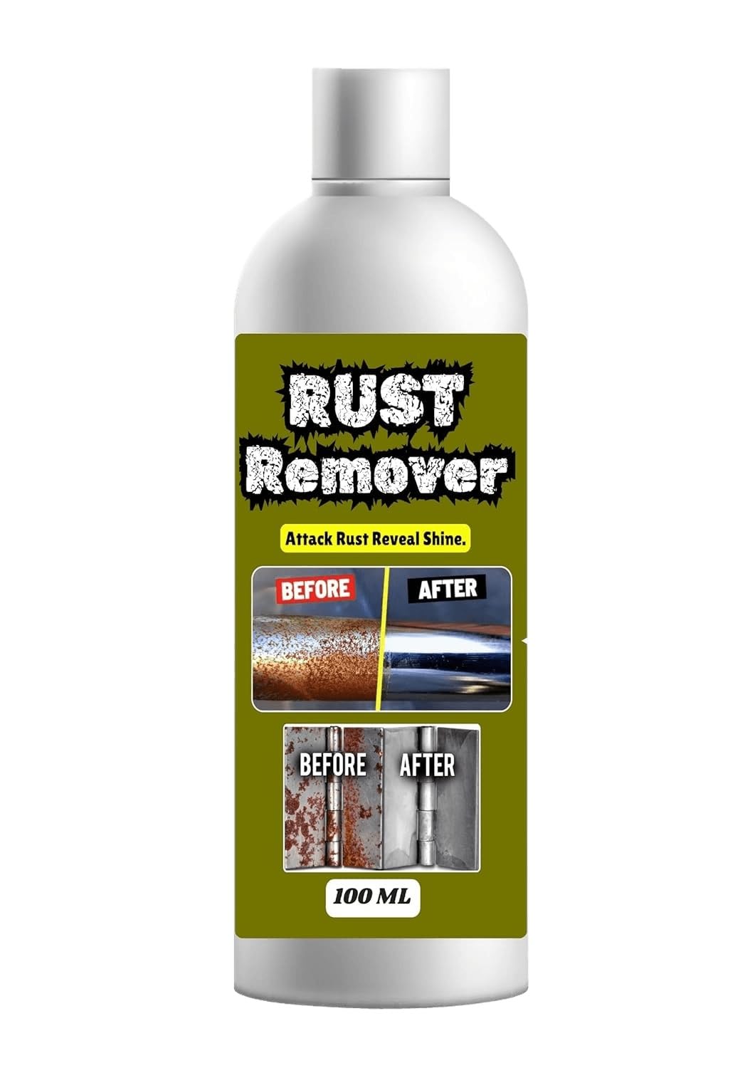 Rust Remover Solution for Industrial Metal Care Heavy Duty Corrosion Removal for Machines Tools Equipment Iron Steel Surface Cleaning Long Lasting Protection Formula |Pack of 4-image-5