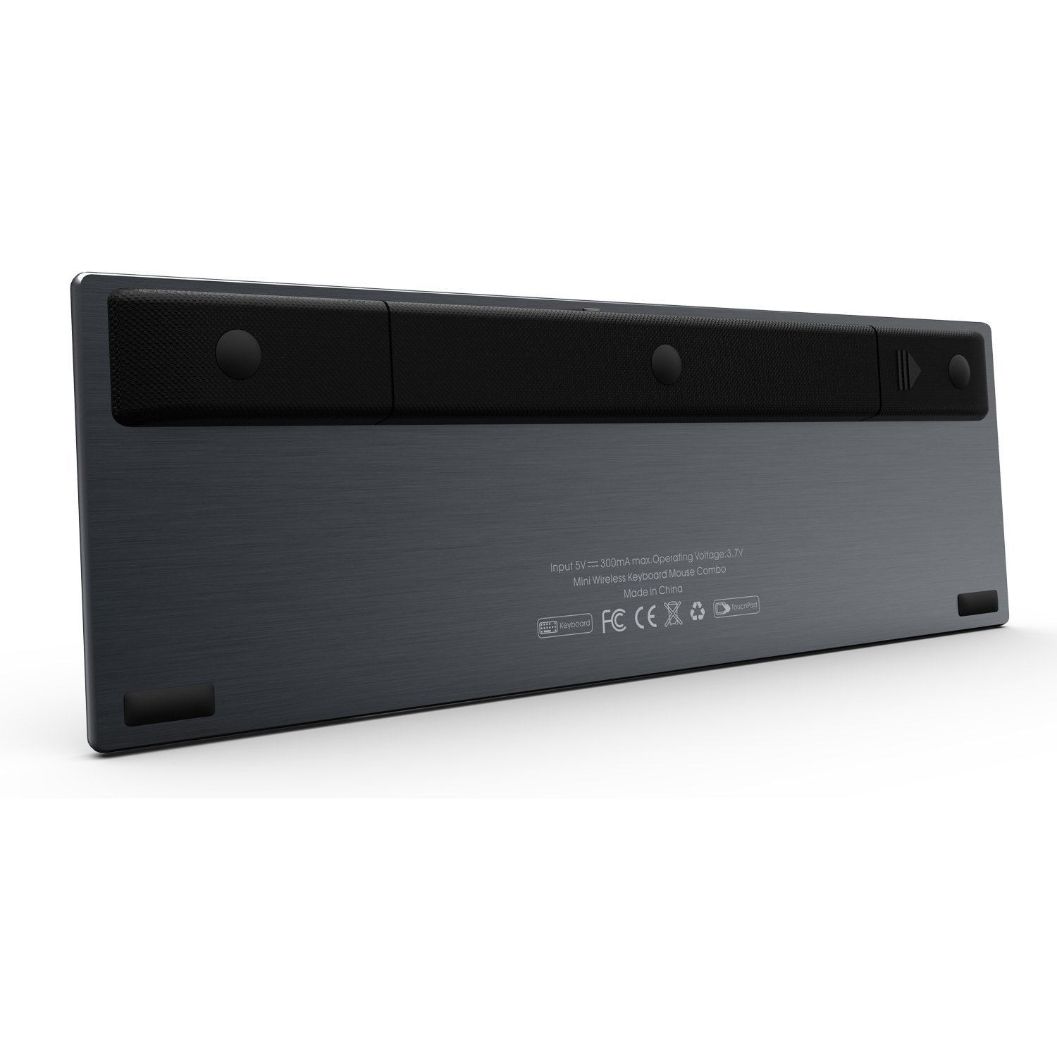 Rii Mini Clavier 2.4GHz sans Fil AZERTY (Version française) avec Grande Taille Touchpad pour Smart TV,HTPC,TV Box,Raspberry PI, Mac OS,Linux,Android,Windows 2000 XP Vista 78,Sony PlayStation 3