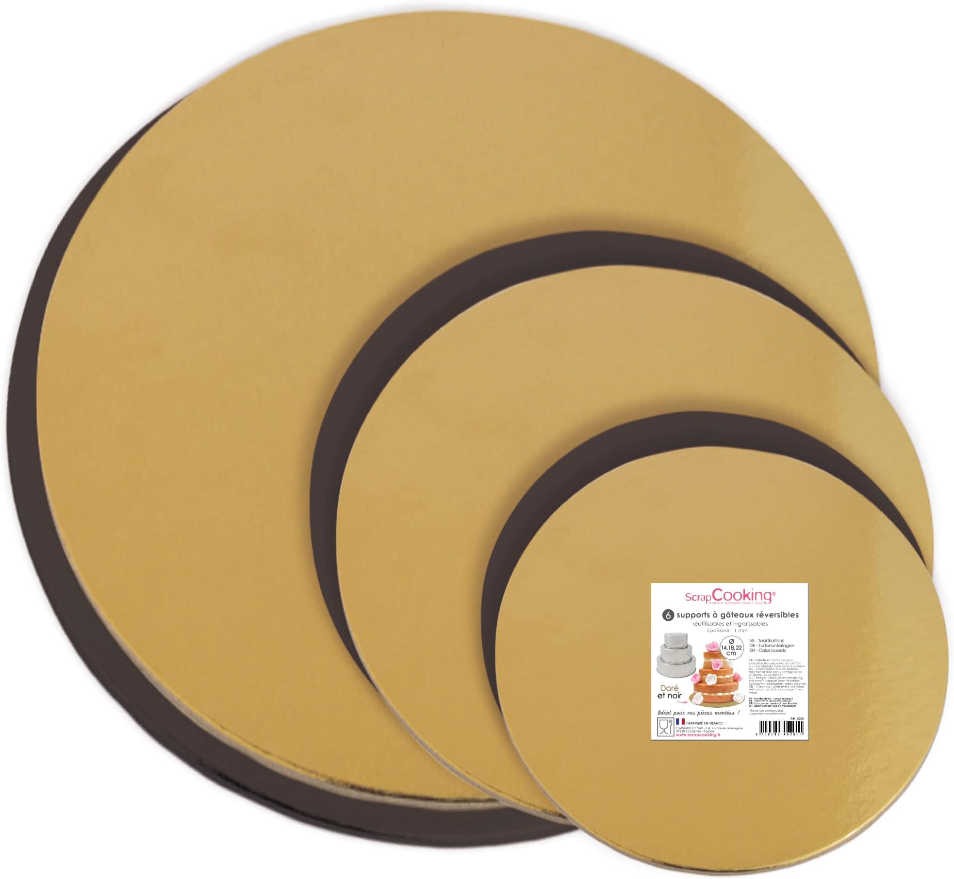 Asuinxurr Mannequin à Gâteau Rond 4/6/8 (Lot De 4, 6, 8