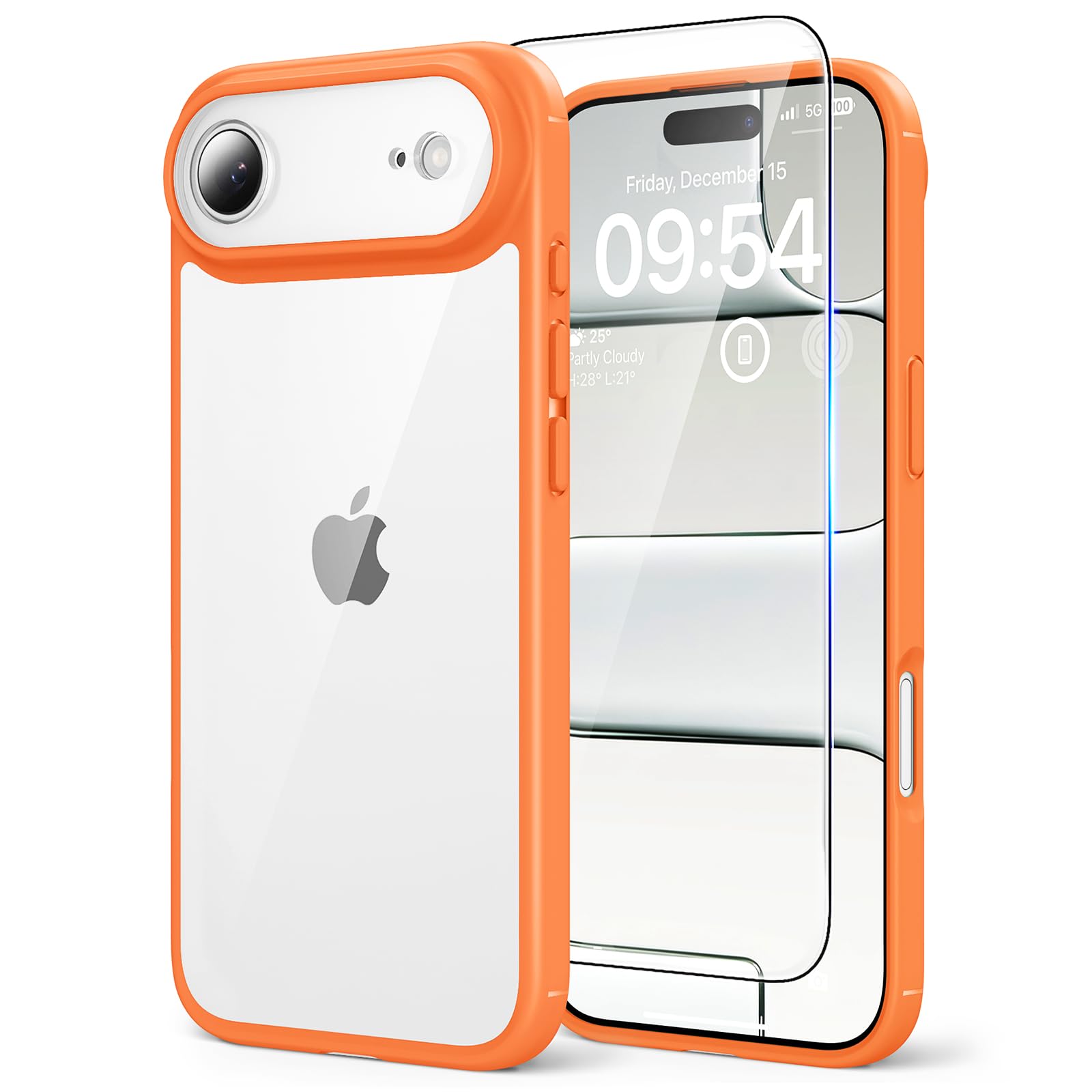 TAURI Funda para iPhone 13/iPhone 14, Compatible con MagSafe [No amarillea] con Vidrio Templado, Carcasa Nueva para iPhone 13/iPhone 14,Funda Ultra Fina antichoque - Transparente — view 32