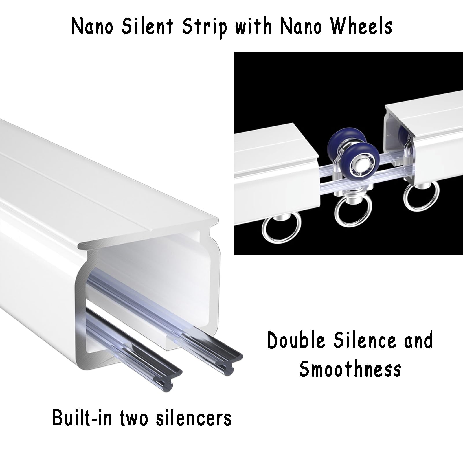 Aluminiowy uchwyt sufitowy ain Track 1 szyna szynowa do przesuwnych ains Przegroda pokojowa ain Rod Slish (kolor W)