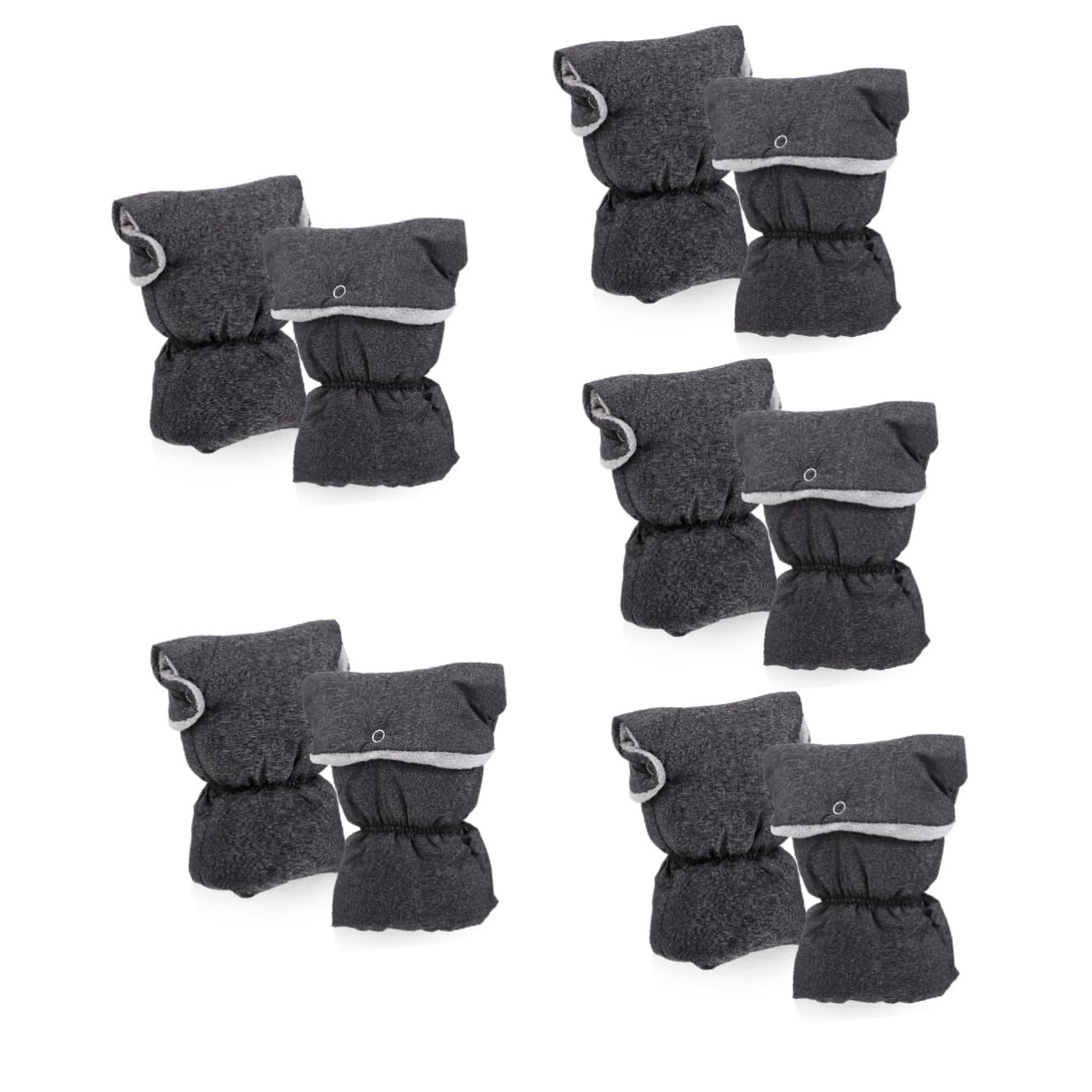 ibasenice 5paires De Poussette Chaud pour Moufles Hiver pour Parents avec Élastique Et Intérieur Polaire Accessoire Pratique pour Froid Lors