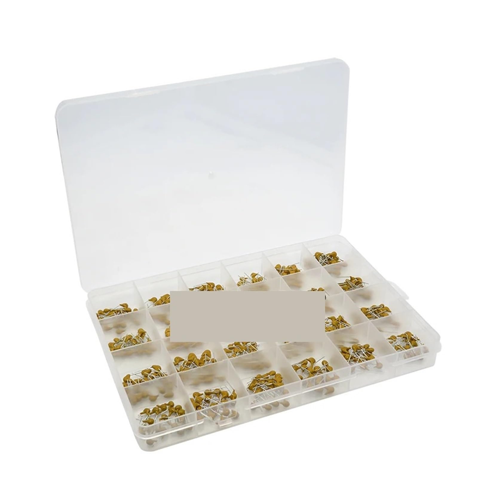 ICXLPMC 24Values*20PCS =480PCS Monolithic Ceramic Capacitor 10pF~10uF,Ceramic Capacitor Assorted Kit 1UF 100NF 330NF 0.1UF 102 104 105