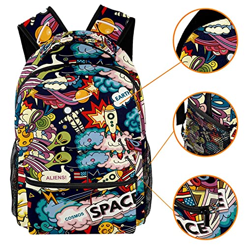 Sac à dos dessin animé spatial étoiles, cadeau ado idéal