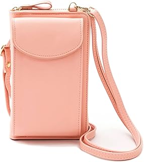Borsa a Tracolla per Cellulare, PU Donna a Tracolla con Fessure per Carte e Tracolla Regolabile
