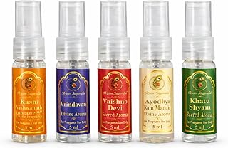 Shyam Sugandhi Luxury Attar Inspired Fragrance Oil Set | 5 Premium Divine Aromas for Pooja, Home &amp; Meditation | Long Lasti...