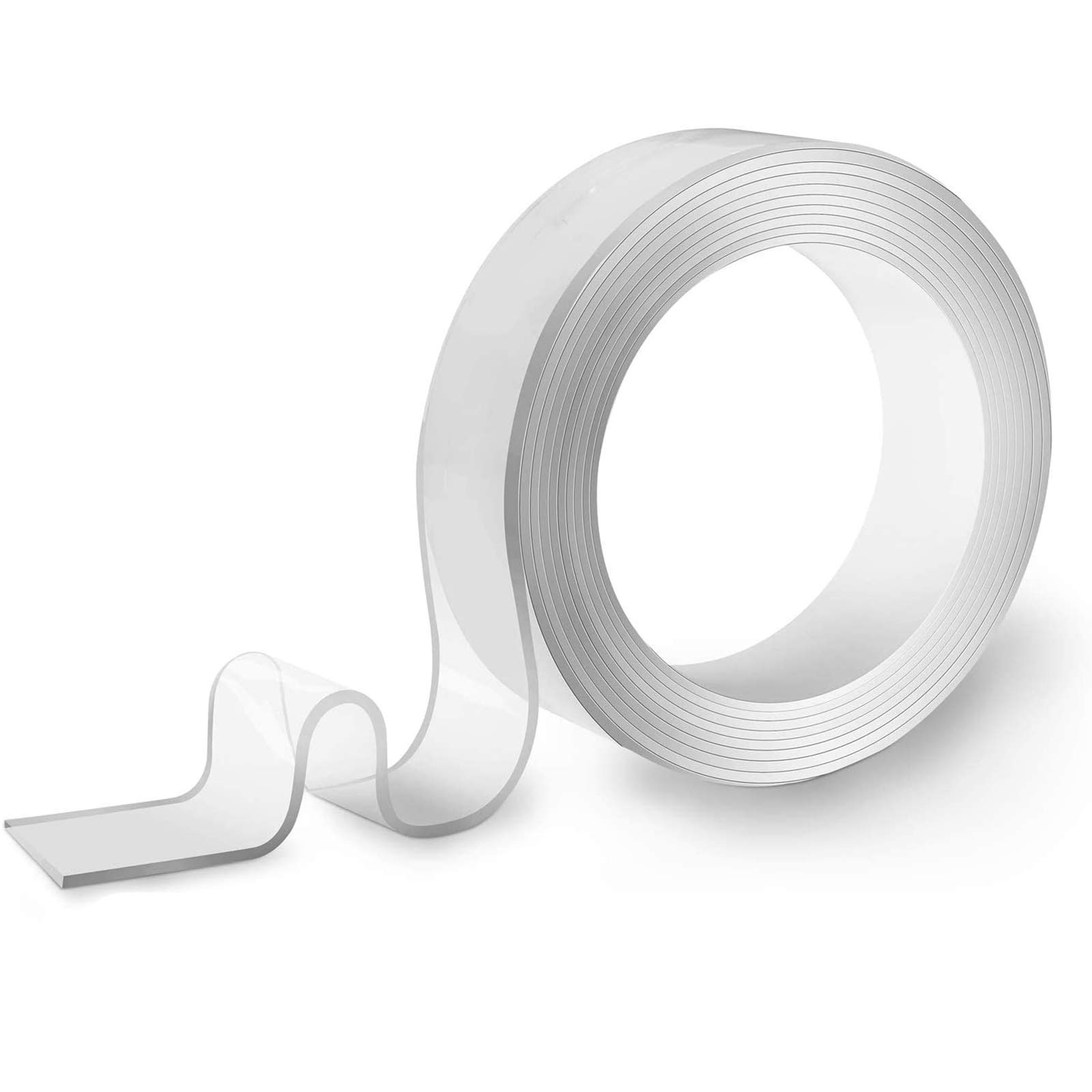 PGFUNNY Double Sided Nano Tape Heavy Duty Adhesive Sticky Tape 9.8FT Wall Safe Reusable Transparent Tape for Home Office