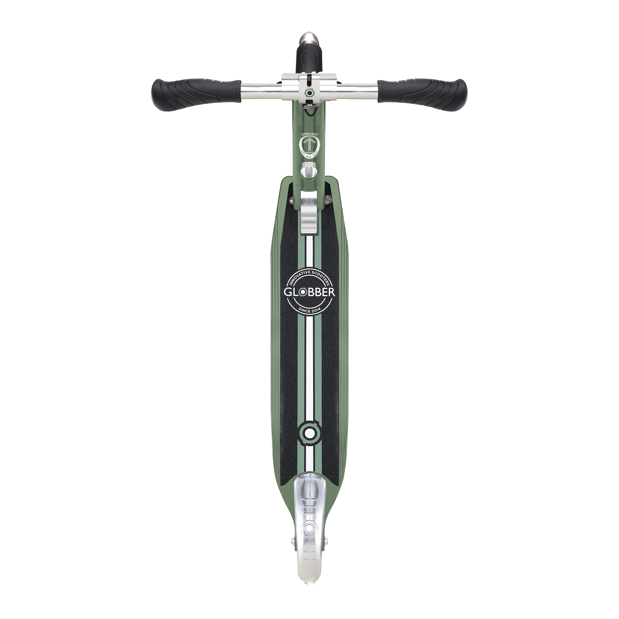 Globber - Flow Element Lights - Trottinette Pliable 2 Roues pour Les Enfants à partir de 5 Ans et Ados