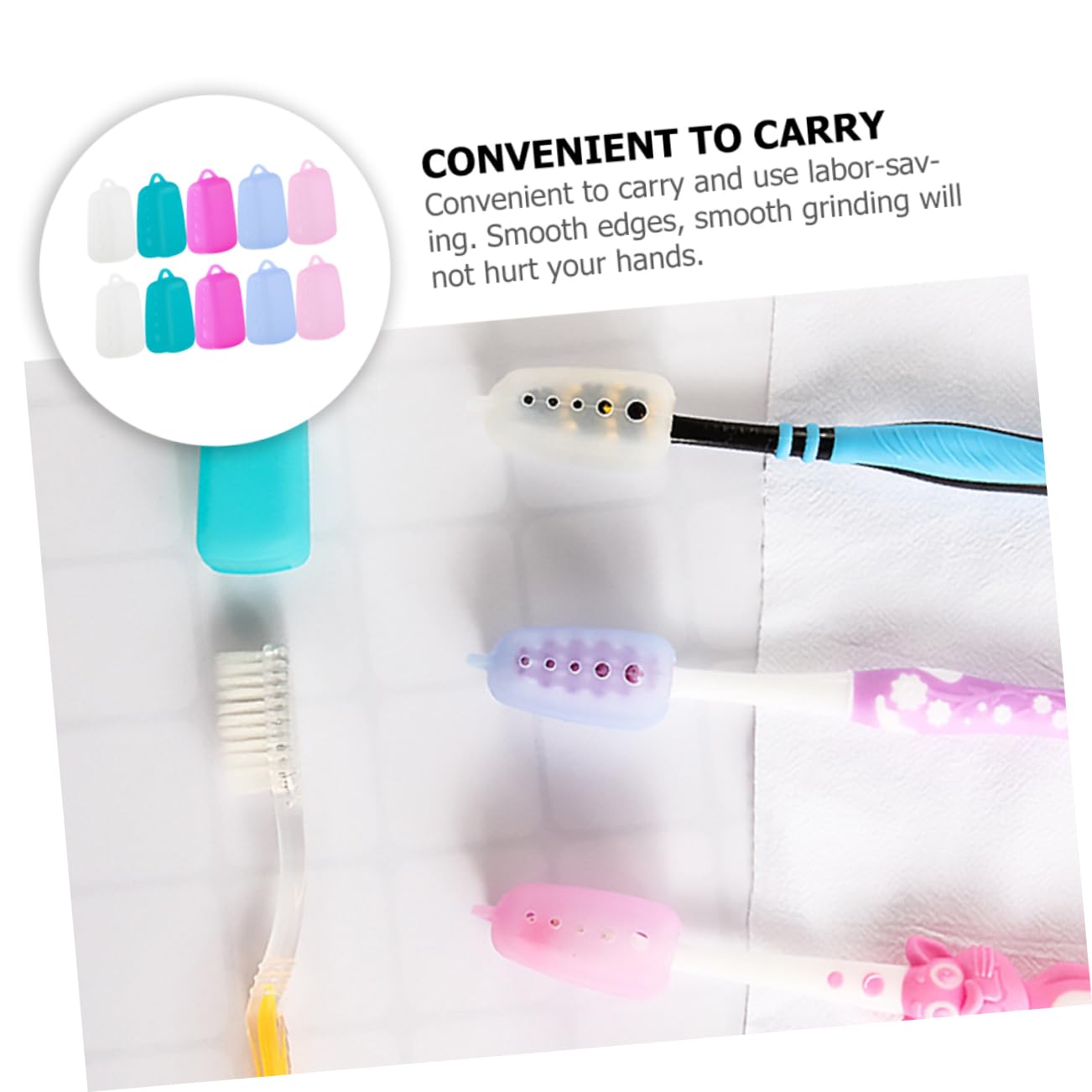 Beaupretty 50piezas Protector De Cepillo De Dientes para Cubiertas De Cabezal De Cepillo De Dientes Accesorios De para Camping y Negocios