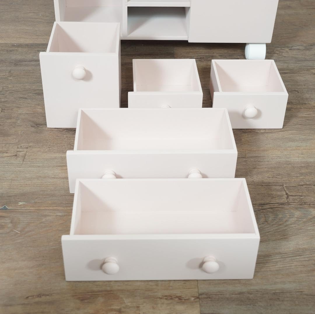 新生活応援セール たっぷり収納 コスメワゴン ドレッサー