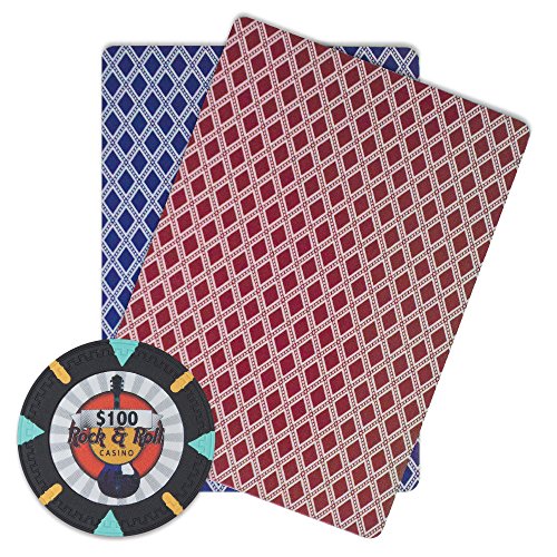 Claysmith Gaming Rock & Roll Poker Chip Heavyweight 13.5-Gram Clay Composite – Pack Of 50 ($100 Black) #TOP27