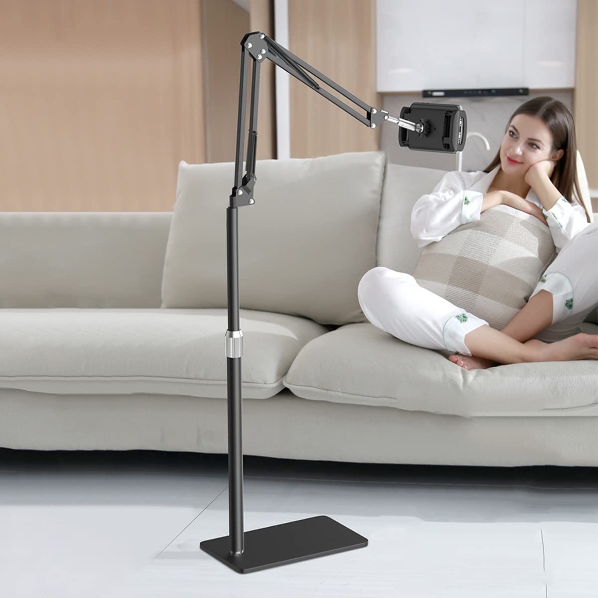 Supporto for braccio flessibile pieghevole regolabile girevole a(Black,1.5m)