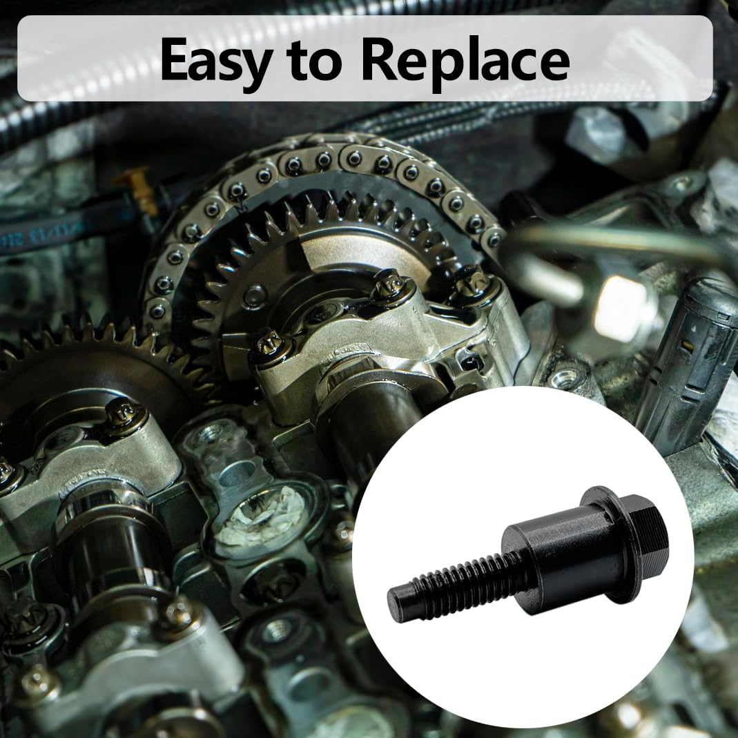 Timing Chain Guide Bolt Replaces# 11588522,Steel Engine Timing Chain Guide Screw Fit Saab 9-3 2003 to 2012, Saab 9-5 2010 to 2011,2.4 ecotec,Opel 2.2,Chevy (11588522-4PCS)