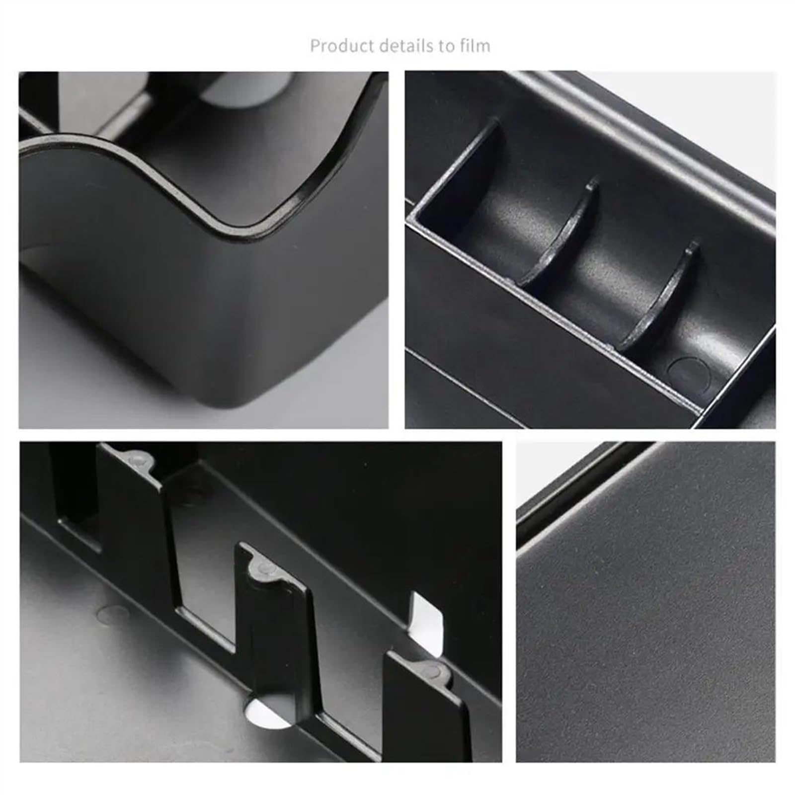 Caja De Almacenamiento Central para Coche, Bandeja para Consola Central, Organizador De Capa Inferior para ZEEKR 001 Caja Reposabrazos Central Bandeja Reposa Brazos