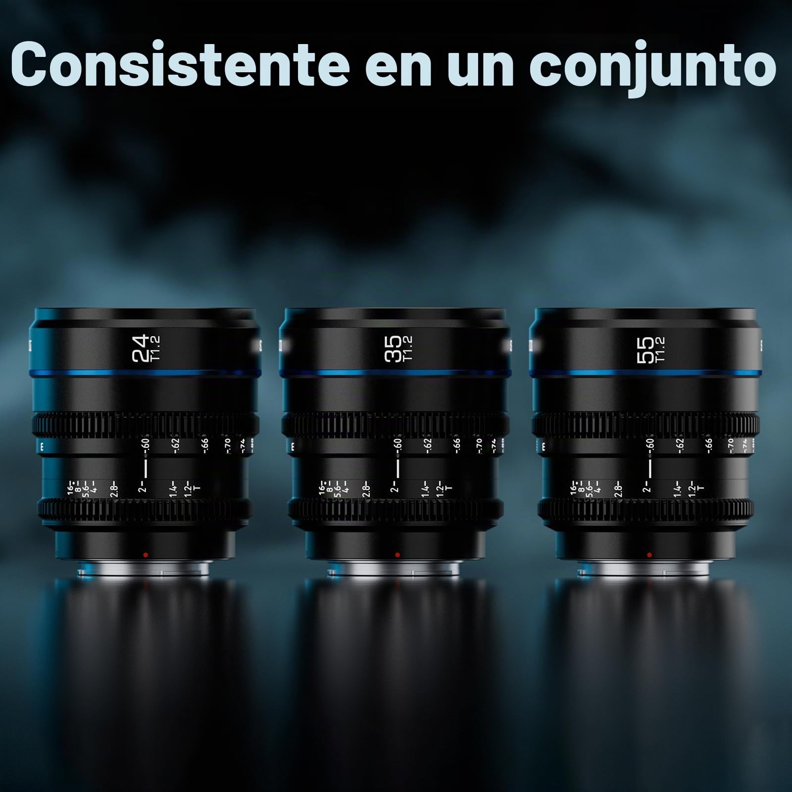 SIRUI Night Walker 24mm Lente de Cine S35/APSC con Enfoque Manual, Lente de Gran Apertura T1.2 para RF Cameras, para Red Komodo, R7, R10, C70, R50 (MS24R-B, RF, Negro)
