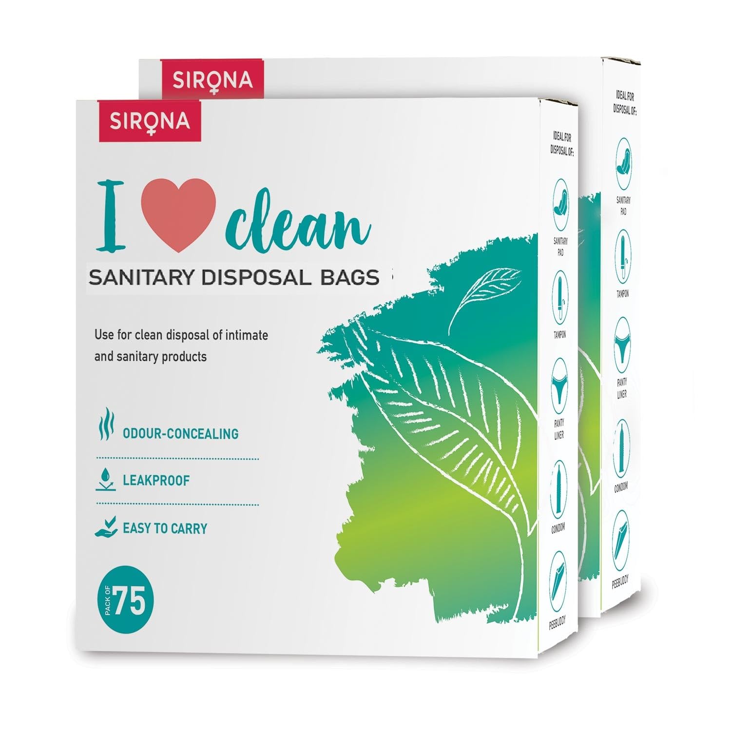 Sirona Sanitary Disposal Bags | 150 Bags | Pad Disposable Bags for Discreet Disposal of Tampons, Condoms, Sanitary Pads, Panty Liner & Personal Hygiene Waste (Green)-image-49