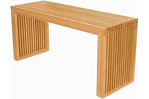 35-Inch Bamboo Dining Bench for Indoor, Outdoor, and Farmhouse Decor