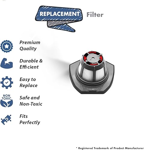 Miniatura 2 de Pieza de repuesto para el ensamblaje de filtro Bissell para modelos 1954, 19542, 19543, 1954R, 2133# comparar con la parte 1610369