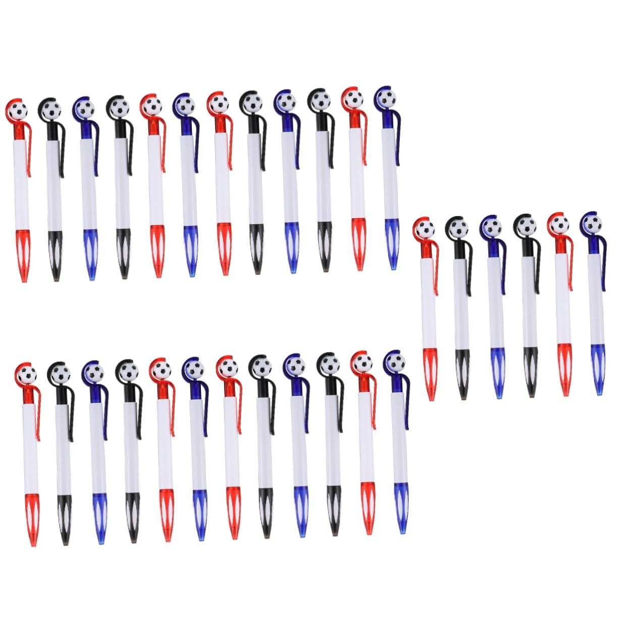 NUOBESTY 5 Set Penna A Sfera Penne A Sfera Verdi Prelibatezze Calcistiche Matite Sportive Penne Da Calcio Portabicchieri A Matita Penne A Sfera Inchiostro Nero Plastica 6 Pezzi * 5