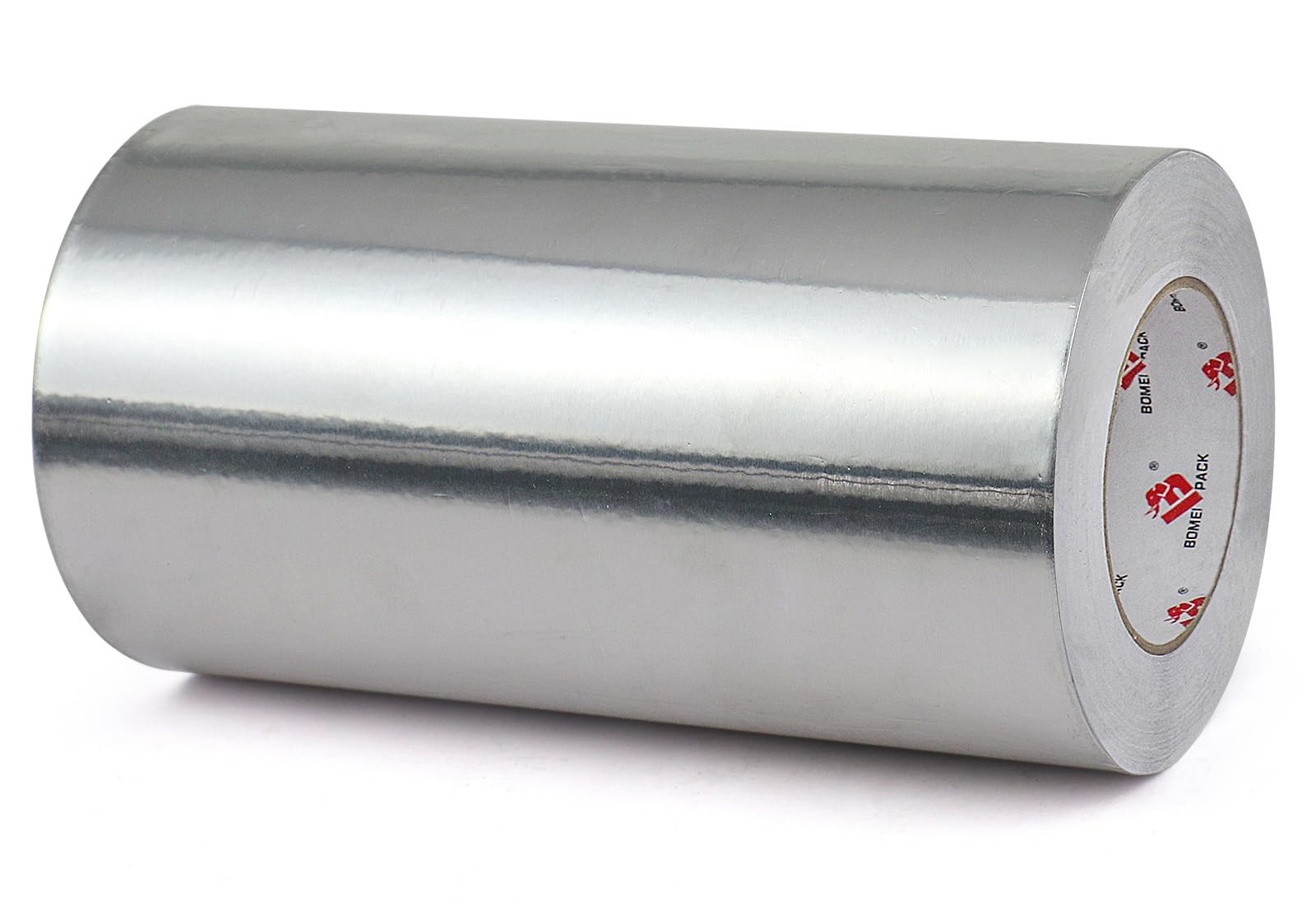 BOMEI PACK 10 Inch Aluminum Foil Tape,Heavy Duty Metal Foil Duct Tape,10 Inch x 55 Yards,High Temperature Silver Foil Tape,Perfect for Sealing &