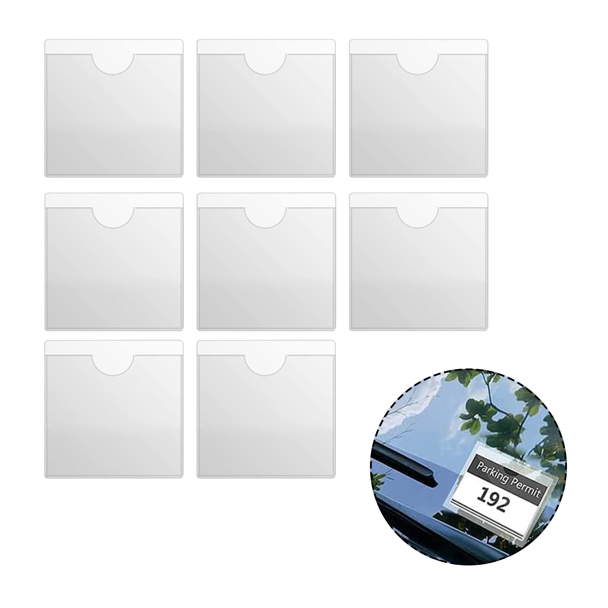 Parking Permit Self Adhesive Backed Windscreen Ticket Holder For VAN Motor CAR - Foto 8