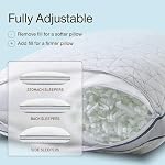 Coop Home Goods Eden Cool Adjustable Pillow Queen Size, Bed Pillow for Sleeping, Back, Stomach and Side Sleeper, Medium Soft Memory Foam Cooling Gel - CertiPUR-US/GREENGUARD Gold