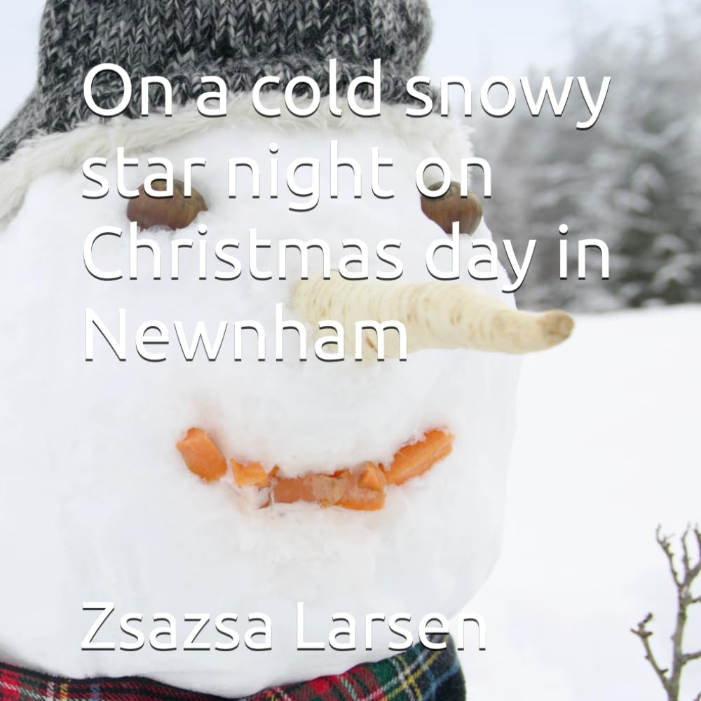 On a cold snowy star night on Christmas day in Newnham