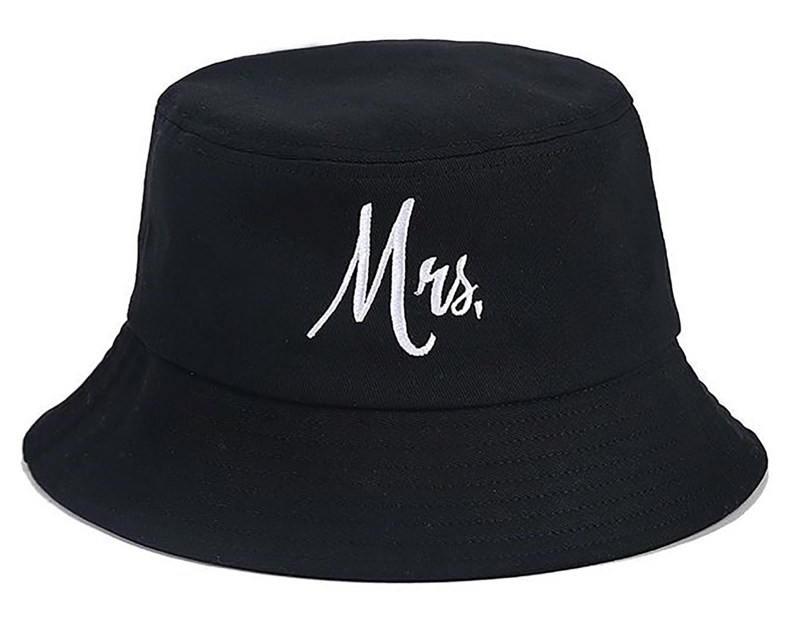 XYIYI Mode Embroidered Fischerhüte Baumwolle Strand Sonnenhut Fischerkappe für Damen Jugendliche