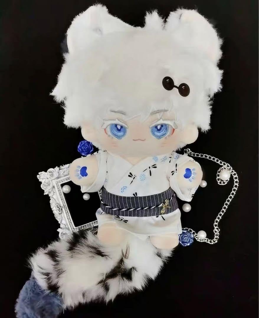 Amazon.co.jp: 20cm ぬいぐるみ 五条悟 本体+尻尾+耳 激カワ : おもちゃ