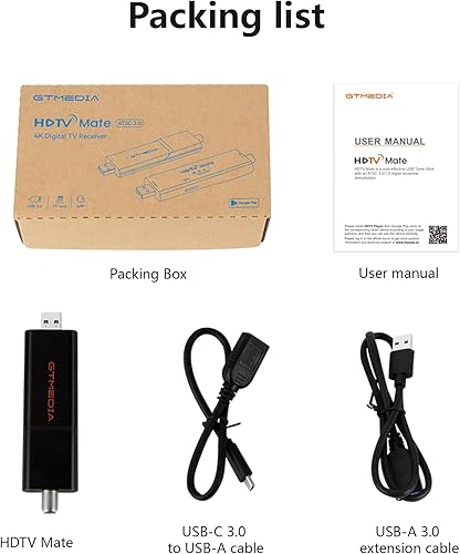 Miniatura 3 de Sintonizadores de TV USB de próxima generación ATSC 3.0ATSC 1.0 Stick para múltiples teléfonos Android, tableta, computadora de coche,