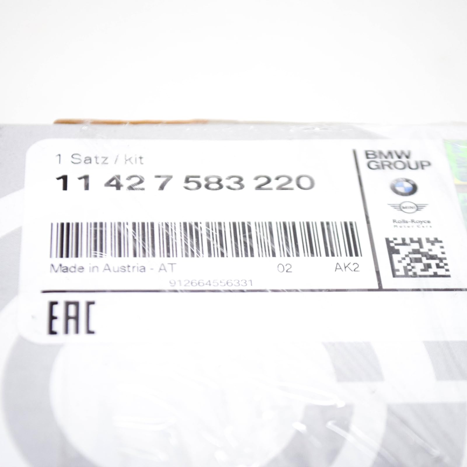 Compatibile per Bmw 7 F01 Filtro Olio 11427583220 7583220 4.4 Benzina 300Kw Originale