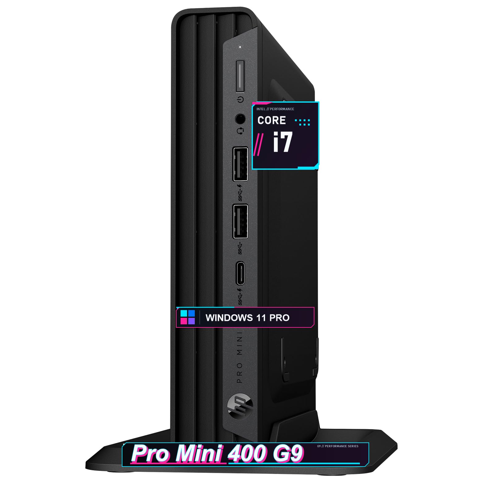 HP Prodesk 400 G9 Mini PC, Intel Core i7-12700T, 16GB DDR4 RAM & 512GB SSD