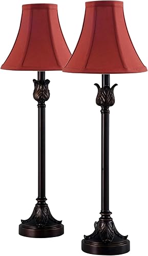 Miniatura 1 de Catalina Lighting 19358-003 Brenda - Lámparas de mesa para bufet, lámpara de escritorio para oficina, dormitorio o dormitorio, lámpara de mesa de