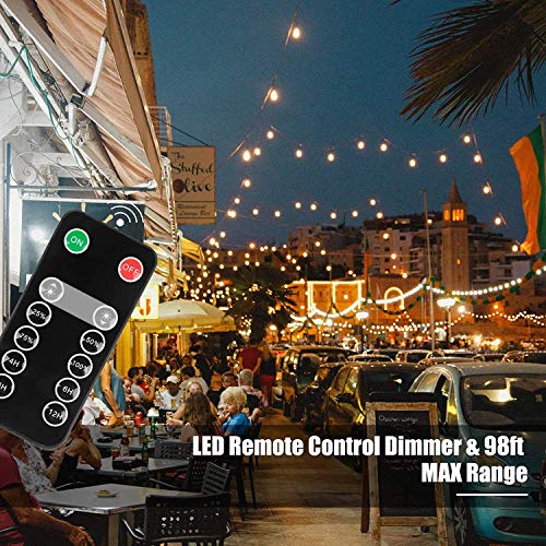 300W Outdoor Dimmer With Rf Remote 4 Dim Levels 4 Preset Timers Plug In Waterproof Compatible With Dimmable For Led Decorative String Lights Incandescent Bulbs Patio Lights Sjtw 3/C 18 Awg #TOP7