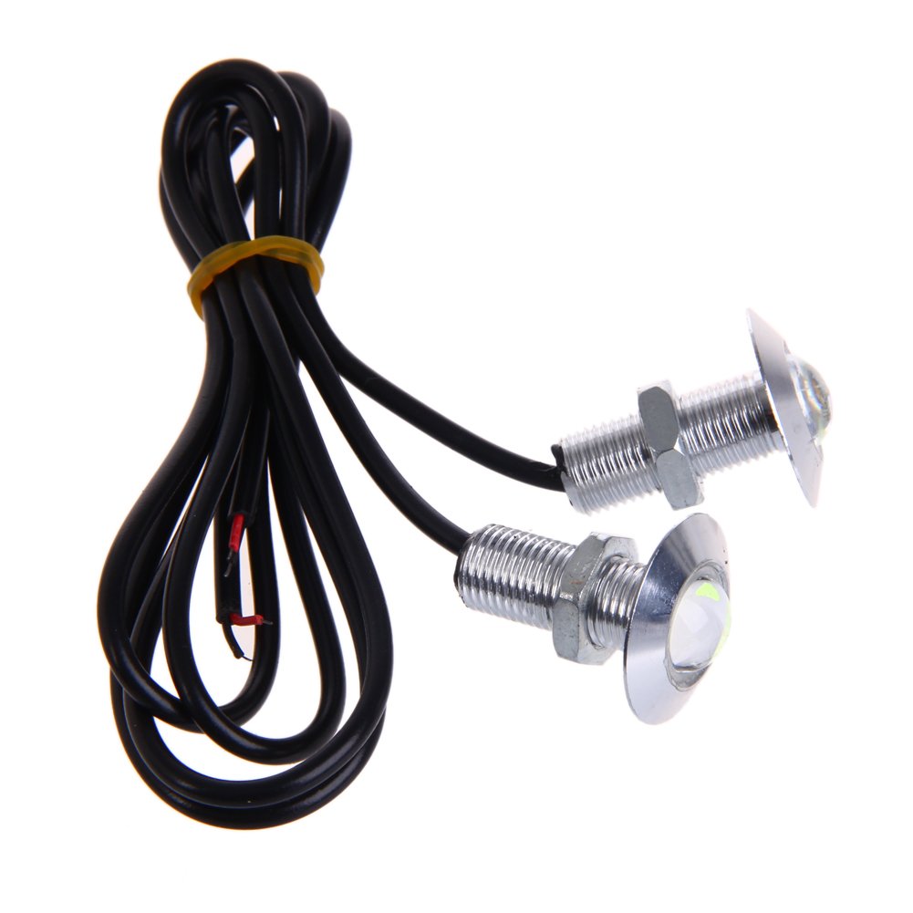 LOHONER 1 Pair DC 12V 23mm Eagle Eye LED Daytime Running Light Car Auto Lamp Ice Blue