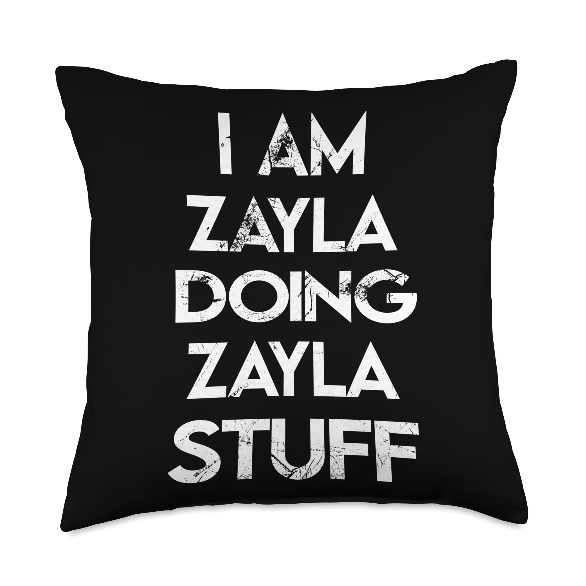 Zayla Stuff Throw Pillow, 18x18, Multicolor