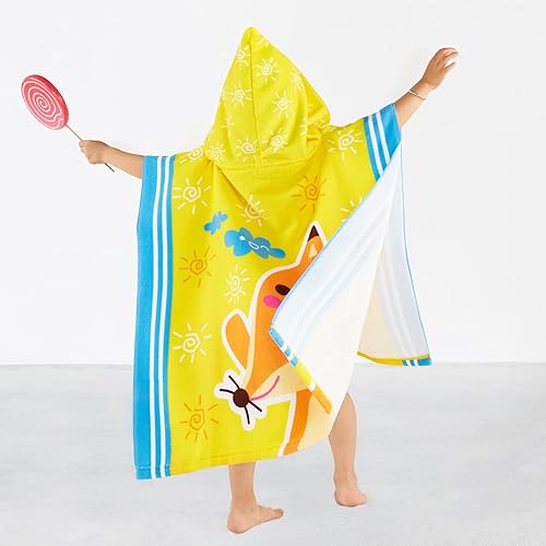 Miniatura 2 de SYNPOS Toalla de baño para bebé, toalla de playa con capucha más gruesa para niños y niñas, toalla de baño con capucha más suave para piscina,