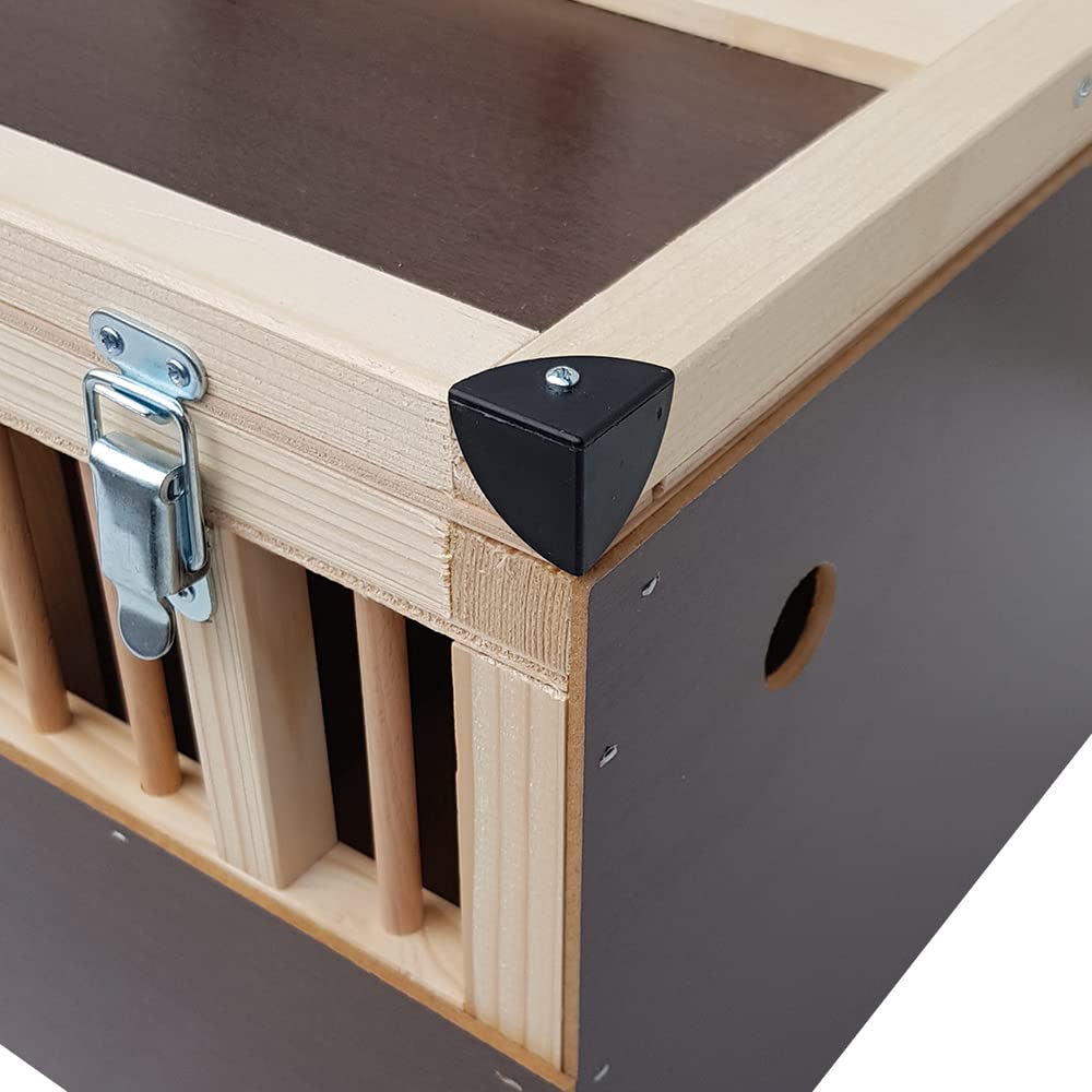 Kleintier-Transportbox aus Holz - 5 Abteilungen
