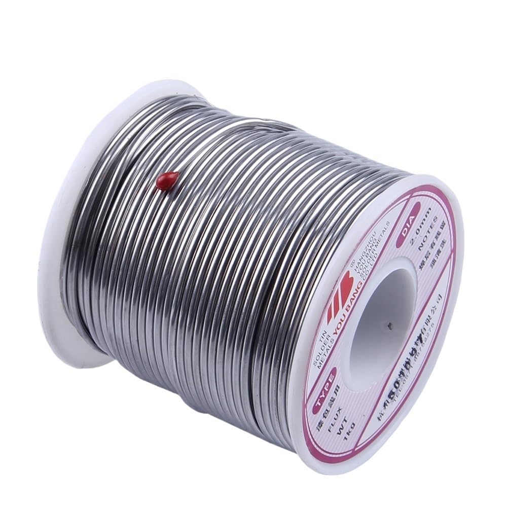 Cynowy drut lutowniczy średnica 2,0 mm 900 g płytka drukowana pasta lutownicza strumień spawalniczy 2% do generatora aluminiowy drut nawijający