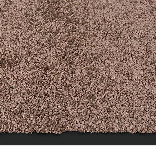 Paillasson 100% polypropylène marron 80x120 cm à envers vinyle robuste - 5