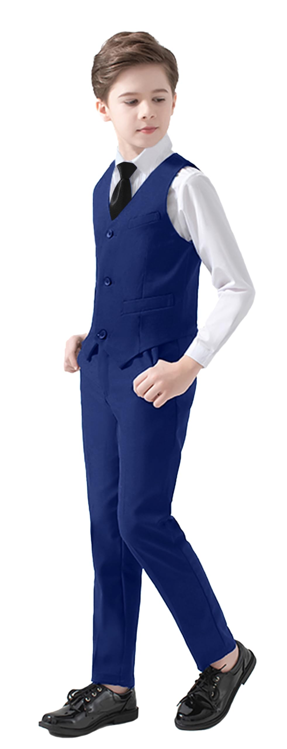 Boys Suits 5 Piece Slim Fit Suit for Kids Formal Ring Bearer Suits