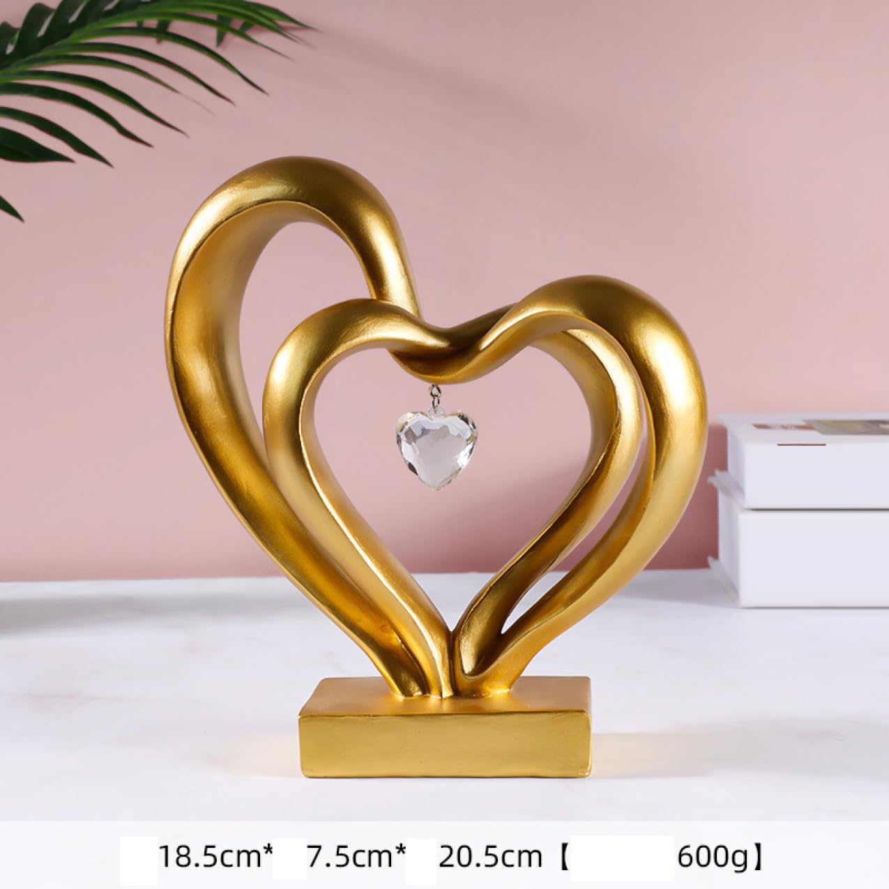 Amazon.co.jp: JAnjiaLxY 置物 ハート 樹脂製 オブジェ