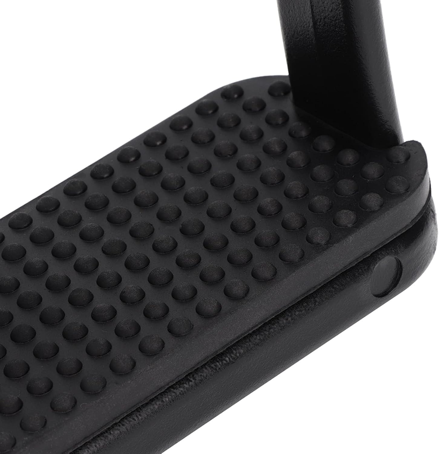 2PCS High Strength Stirrups, Black Engineering Plastics Stirrups with Non Slip Rubber Pad Horse Riding Tool Accessories