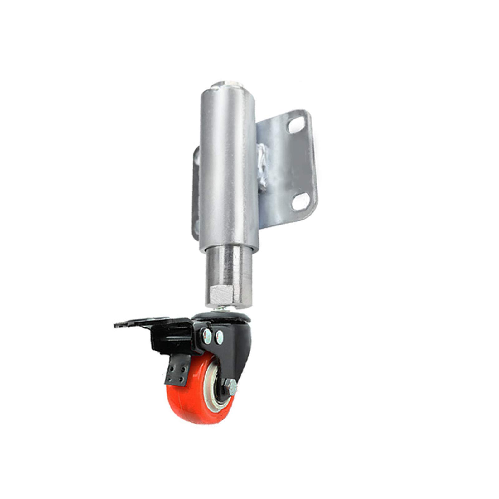 GBRJUYF Heavy Duty Swivel Caster Wheels with Brakes, Spring-Loaded Furniture Casters for Gate, Table, Trolley - 30mm, 50kg Load Capacity, Durable & Versatile