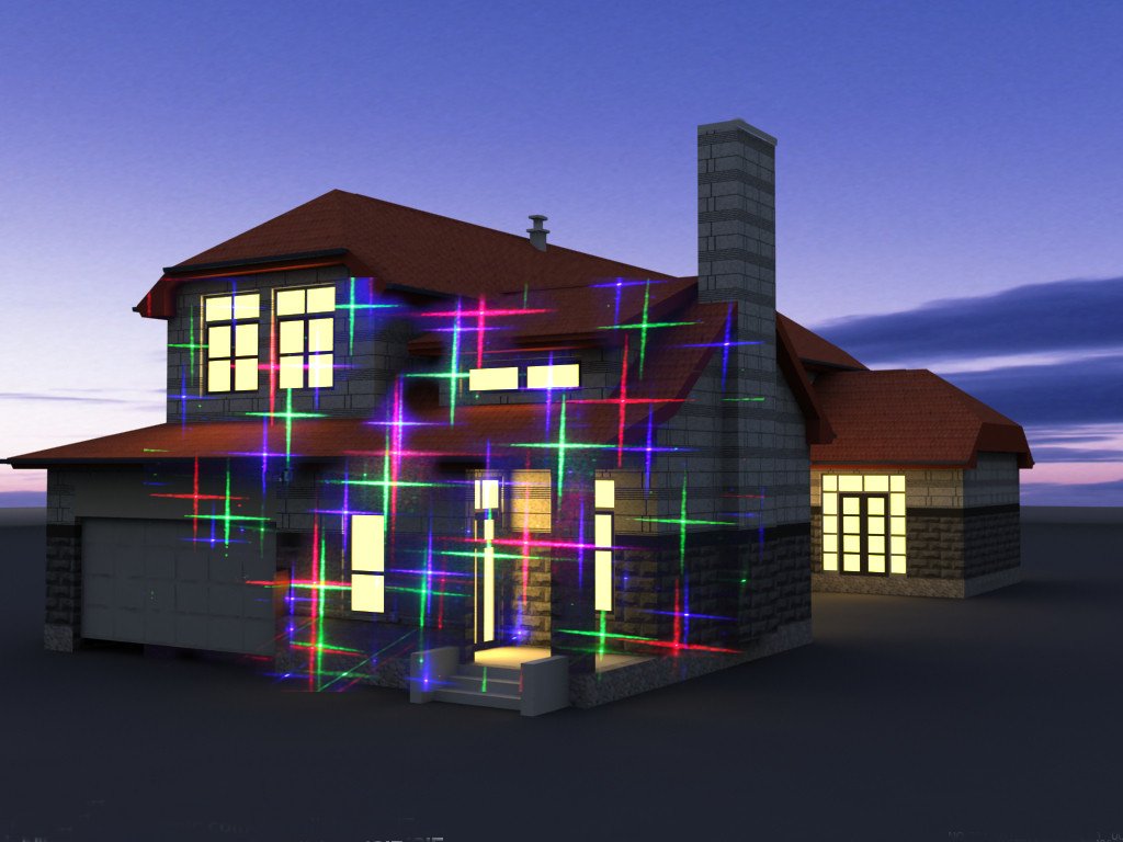 Motion Pattern Firefly 3 modèles en 1 continu 18 motifs LEDMAll RGB pour extérieur laser jardin et éclairage de Noël avec télécommande RF et kit de sécurité